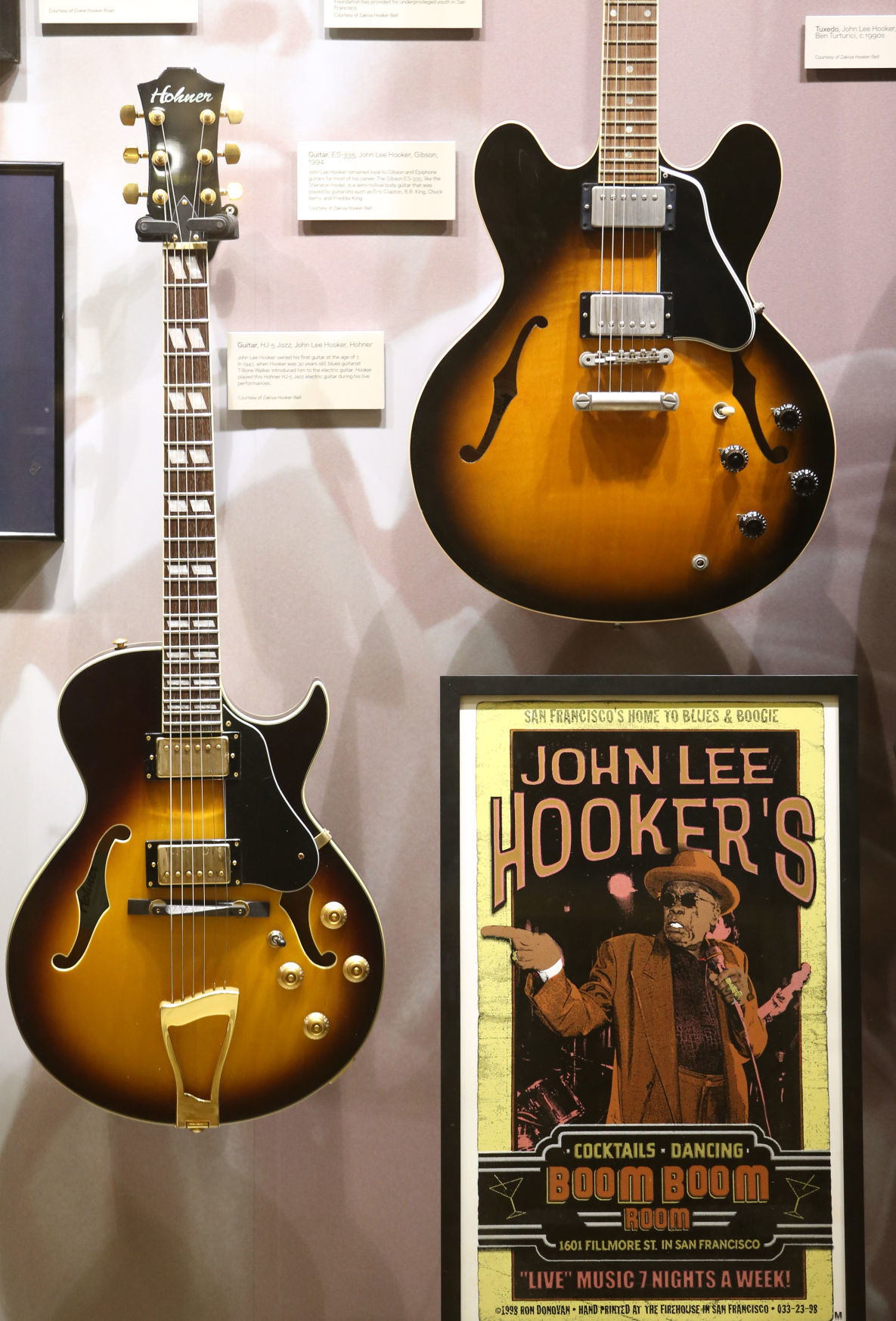 John Lee Hooker exhibit at Woody Guthrie Center